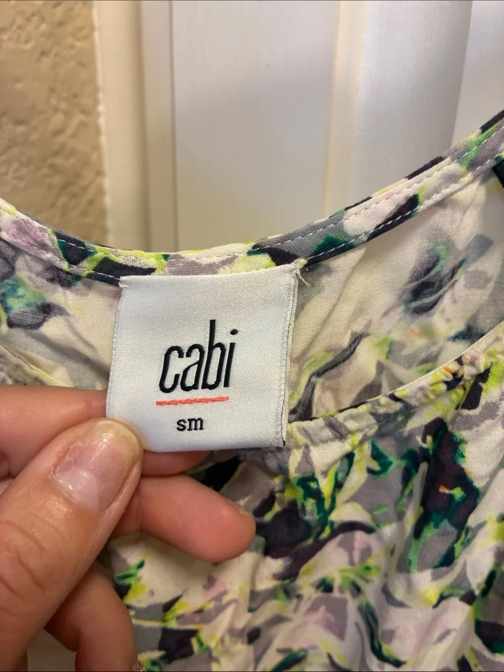 Cabi Margherita Floral Print Strappy Midi Dress with pockets